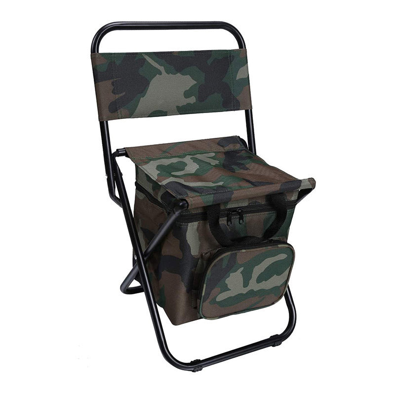 Chaise de pêche pliante, sac à dos isolant avec sac isotherme, chaise de plage pliante Portable, siège de Camping, tabouret pliant