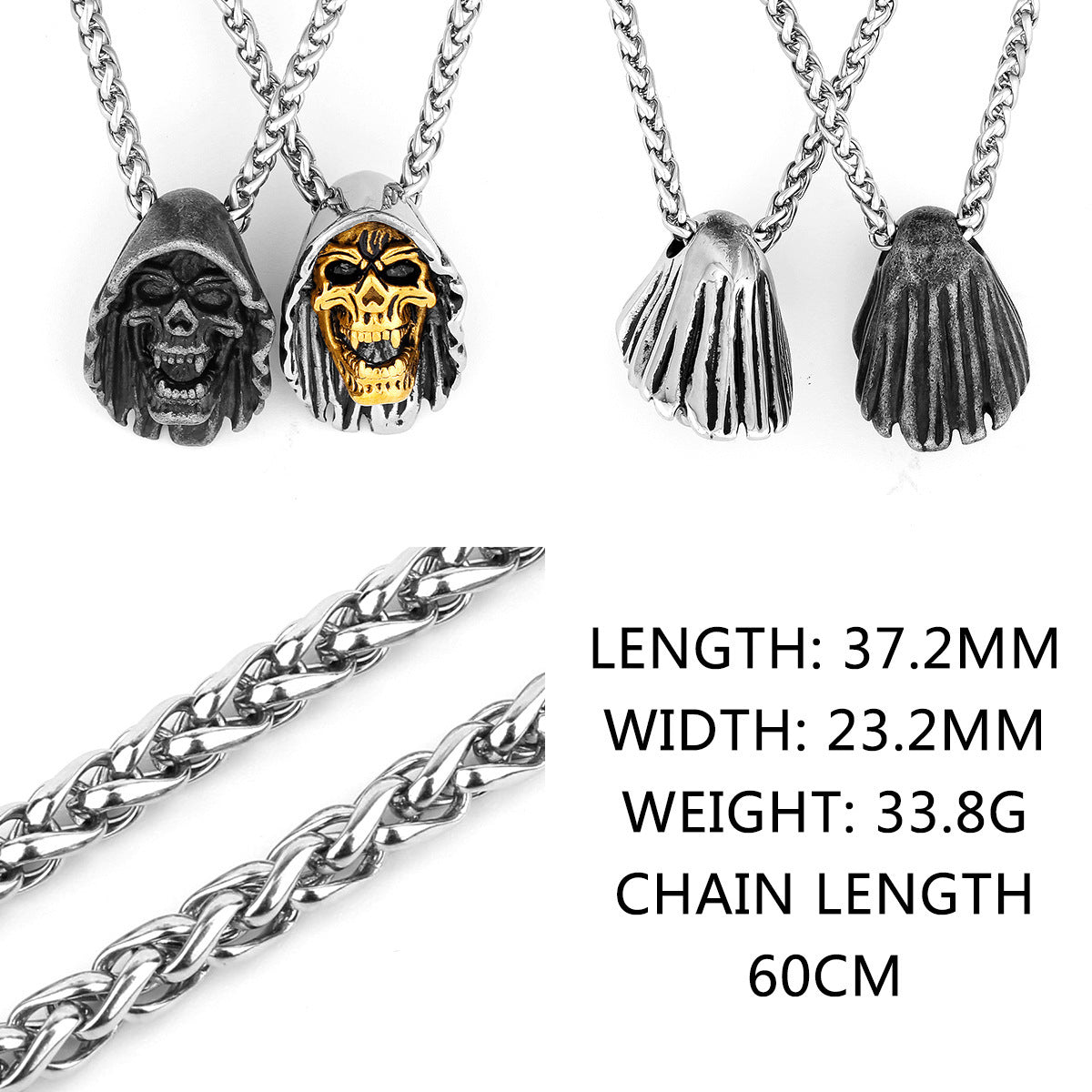 Titanium Steel Pendant Creative Fashion Necklace Men