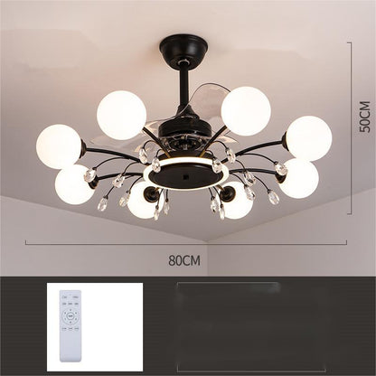 Living Room Ceiling Fan Lamp Creative Chandelier