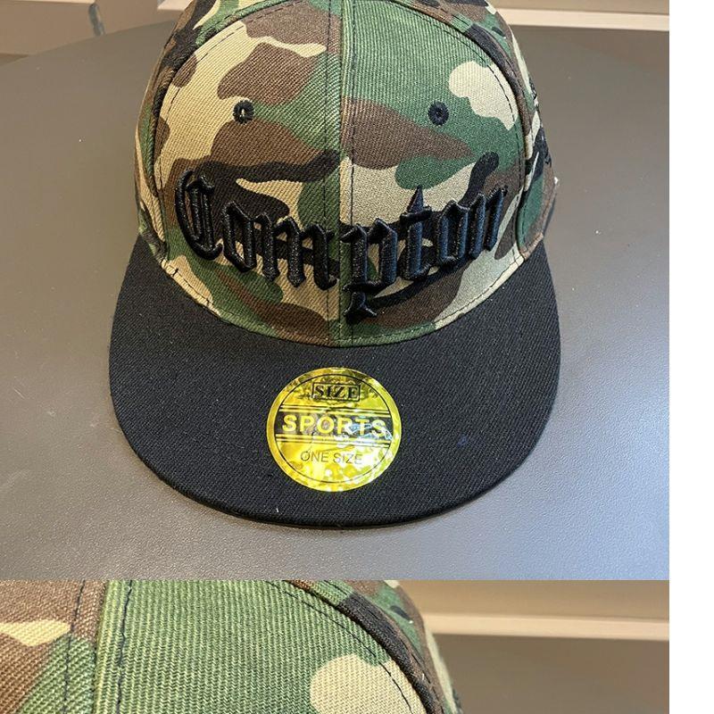 Men's Summer Wide Brim Camouflage Hip Hop Spring And Autumn Korean Style Trendy Big Head Circumference Flat Brim Baseball Hat