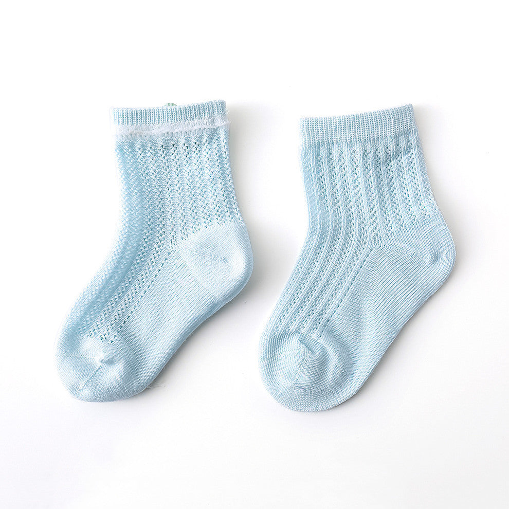 Chaussettes bébé creuses à grandes mailles pour enfants