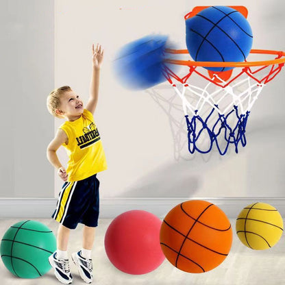 Balle de sport silencieuse en mousse haute densité, basket-Ball d'intérieur muet, balle élastique douce, jeux de jouets de sport pour enfants