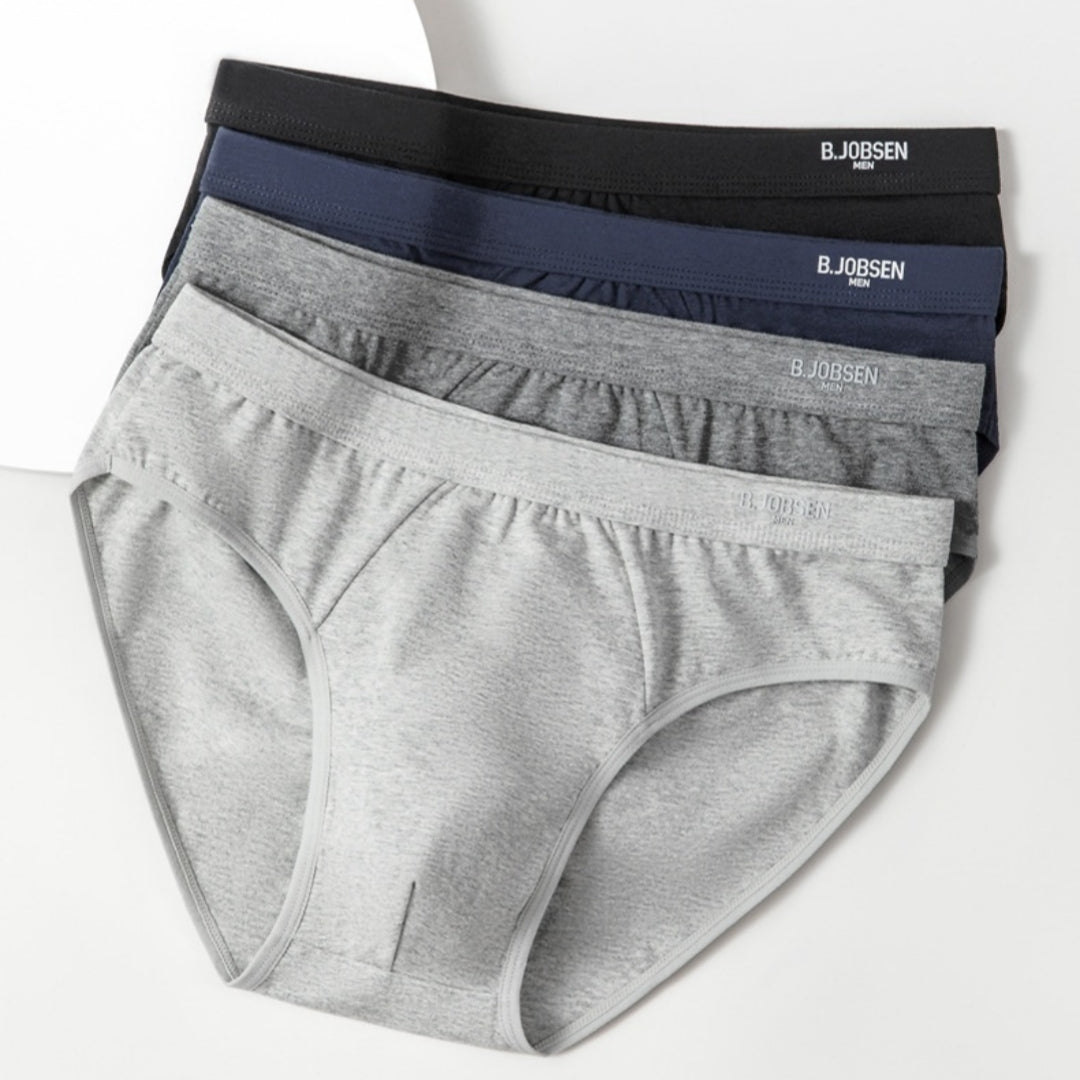 Mens Breathable Cotton Briefs With An Antibacterial Cotton Crotch