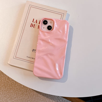 Electroplating Three-dimensional Pleated Phone Case