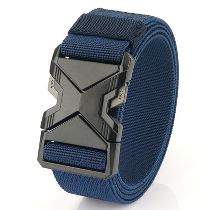 Fashion Commuter Casual Men's Belt Woven Elastic Minimalist Alloy Buckle - Modern Mobility