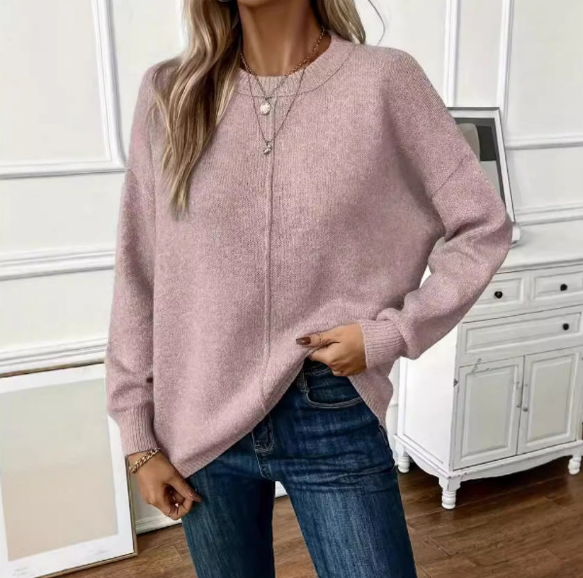 Simple Women's Knitted Sweater Pullover