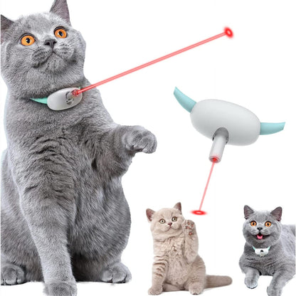 Jouet automatique pour chat, Laser intelligent, collier pour chat, chargeur USB électrique, jouets amusants pour chaton, entraînement interactif, articles pour animaux de compagnie