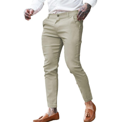 Men's Twill Cotton Stretch Fashion Slim Pencil