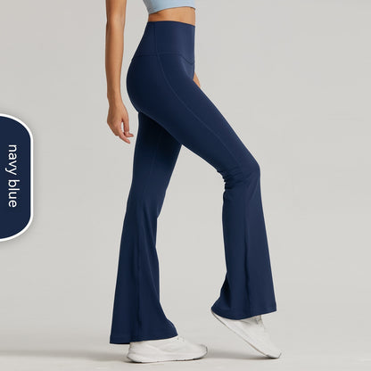 Pantalon de yoga décontracté, couleur unie, sans taille, à la mode pour femmes