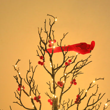Luminous Red Bird Winding Tree Lamp Decorative Atmosphere Holiday Lamp