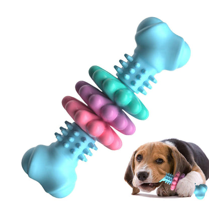 Jouet à mâcher pour chien, Type d'os, jouets de nettoyage des dents, os TPR indestructibles, jouets de dentition résistants aux morsures, produits pour animaux de compagnie