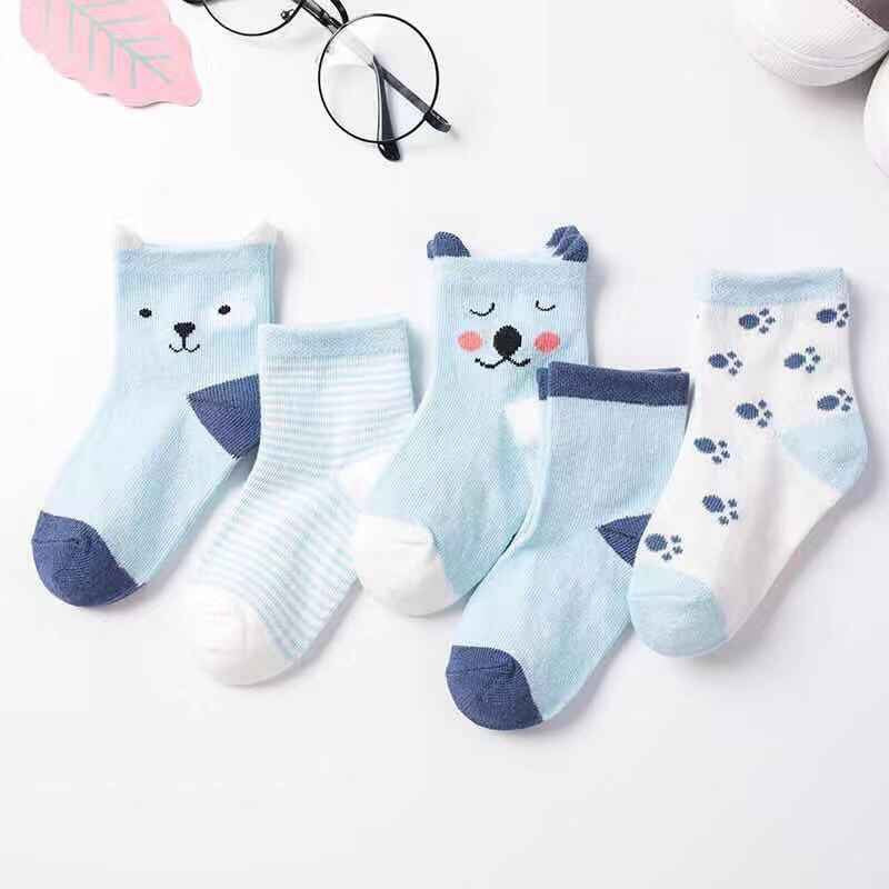 Children's Socks Thin Breathable Mid-calf Baby Boat Socks