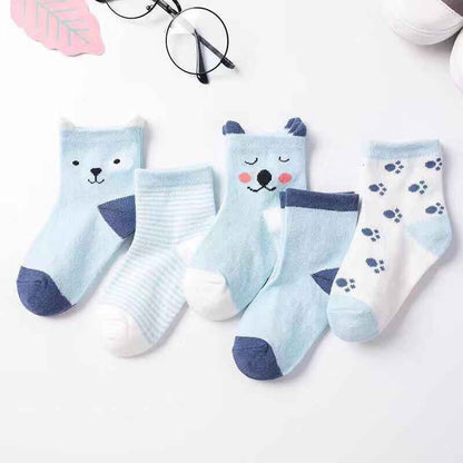 Chaussettes pour enfants chaussettes bateau pour bébé mi-mollet fines et respirantes