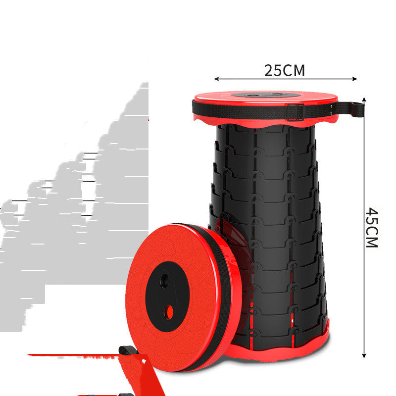 Ligne de pêche en plein air, tabouret télescopique Portable, tabouret pliant multifonctionnel en plastique