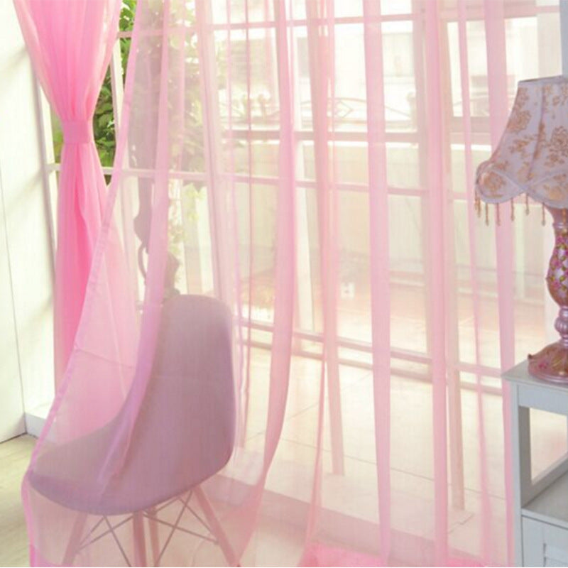 Rideaux en Tulle solide, modernes, pour salon, transparents, pour fenêtre, pour la chambre à coucher