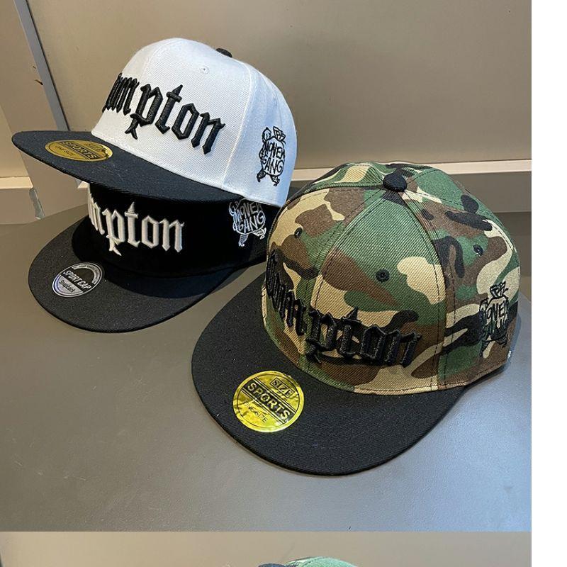 Men's Summer Wide Brim Camouflage Hip Hop Spring And Autumn Korean Style Trendy Big Head Circumference Flat Brim Baseball Hat