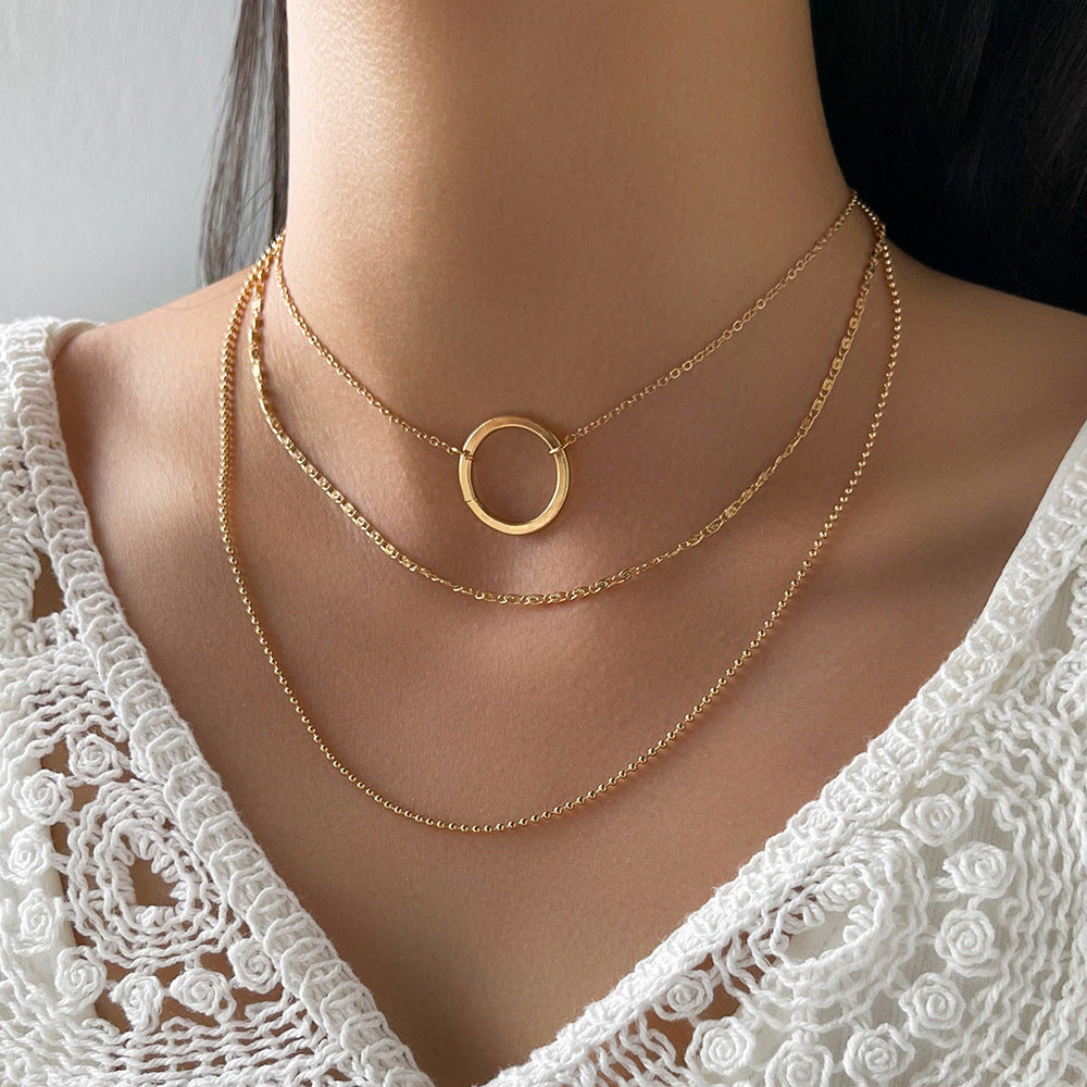 Collier Cercle Collier Chaîne Clavicule Femme