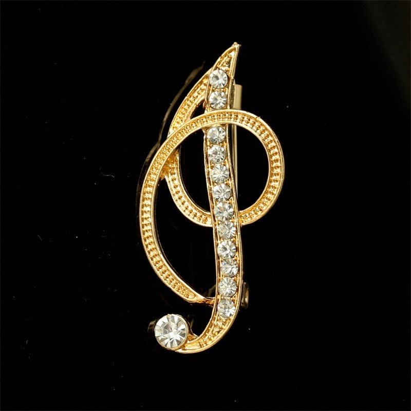 26 English Alphabet Brooches With Diamonds