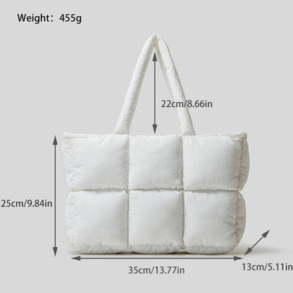 Sacs doux vers le bas de robe de coton de femme de sac à main remplis de coton