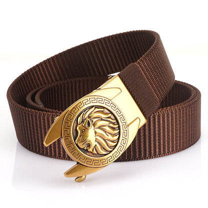 Automatic Buckle Outdoor Casual Breathable Belt