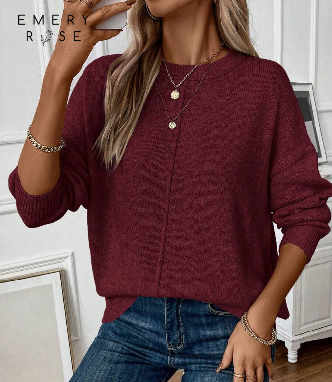 Simple Women's Knitted Sweater Pullover