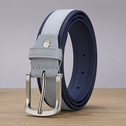 Men's Korean Creative Style Suede Belt - Cultural Inspiration