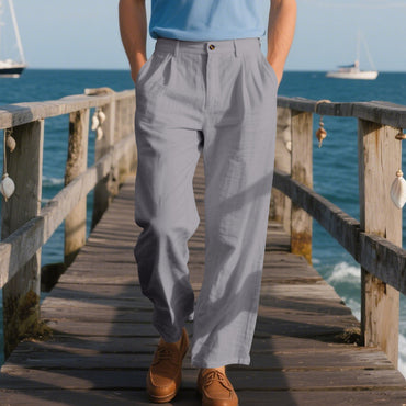 Loose Straight Business Suit Pants Men