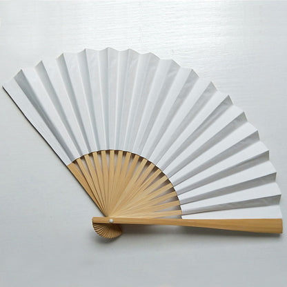 Holiday Relaxation: Customizable Color Plain Paper Fans