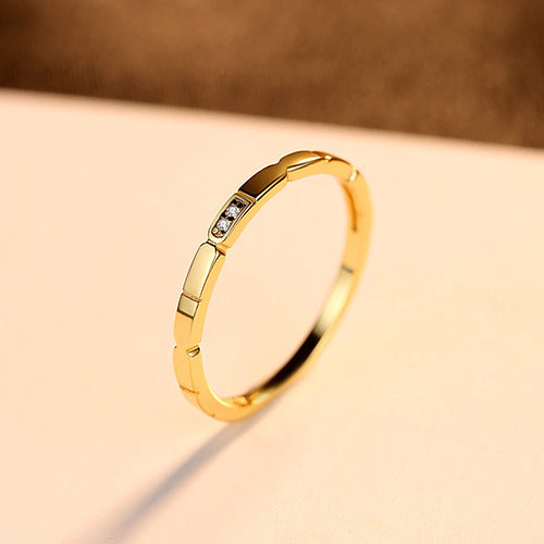 Koreanskt mode silversmycken gjorda av rund zirkon