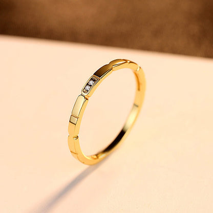 Koreanskt mode silversmycken gjorda av rund zirkon