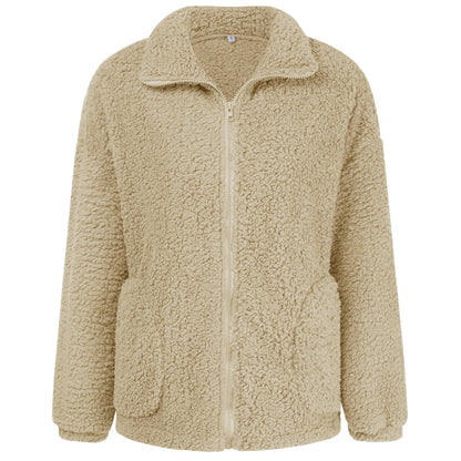 Fashionable Plush Warm Jacket Women