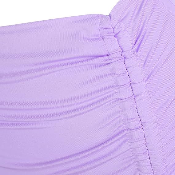 Professional Women's Sexy Ruched Midi Bodycon Skirt - Elasticity Tight Design (Casual Club Asymmetrical, High Stretch)