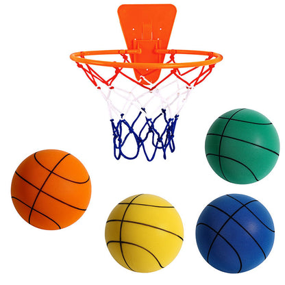 Balle de sport silencieuse en mousse haute densité, basket-Ball d'intérieur muet, balle élastique douce, jeux de jouets de sport pour enfants