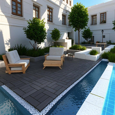 Waterproof, Wear-resistant, DIY Assembly, Garden, Courtyard, Balcony,plastic Flooring