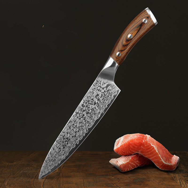 Damascus Kitchen Knife - Professional Stainless Steel Knife for Chefs