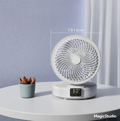 Portable Desk Electric Fan Wall Mounted Small Folding Portable Air Cooler Rechargeable Table Fan For Home Office