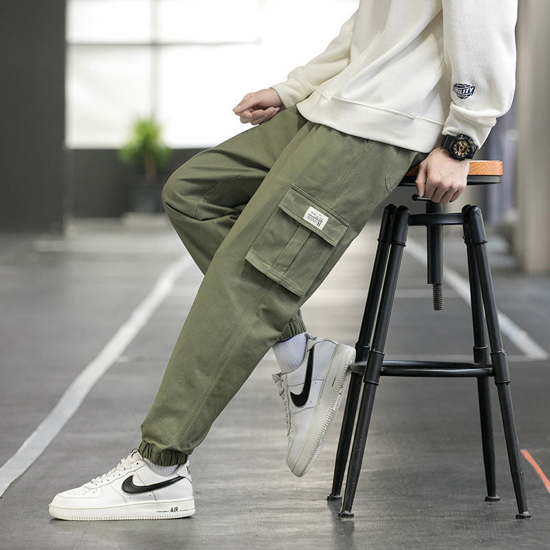 Cargo Byxor Herr Streetwear Joggare Casual Joggingbyxor Techwear Army Byxor