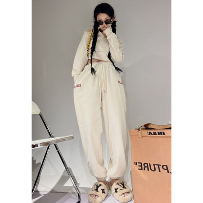 Hot Girl Apricot Jazz Pants Female Hip Hop