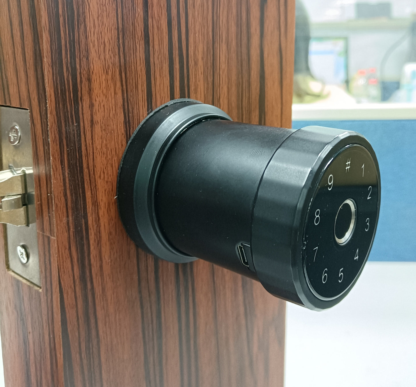 Smart Lock Fingerprint Office Apartment Spherical