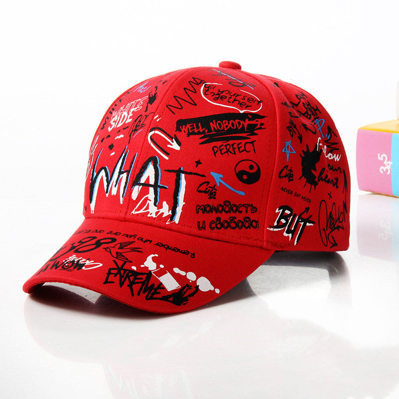 Nytt VAD Graffiti Baseball Cap Hip Hop Tide Hat sommar resor Shade Caps män kvinnor utomhus Sport Casual Hats Snapbacks Hattar Gorr