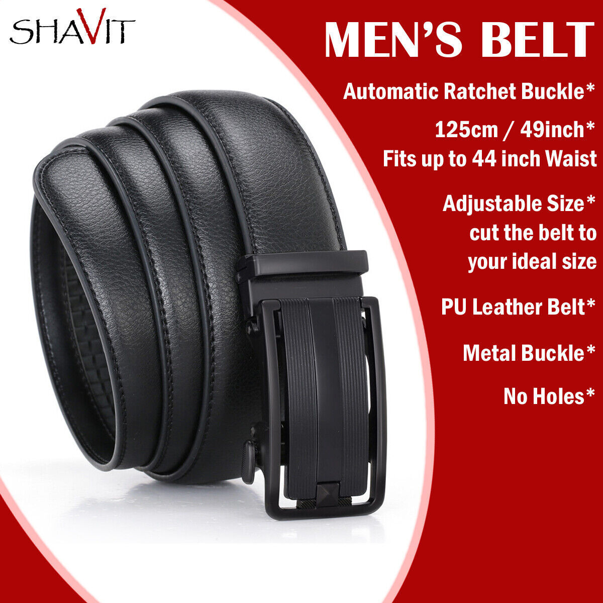 Ceinture à cliquet pour hommes ceinture en cuir pour hommes avec boucle coulissante ceintures à cliquet pour hommes USA