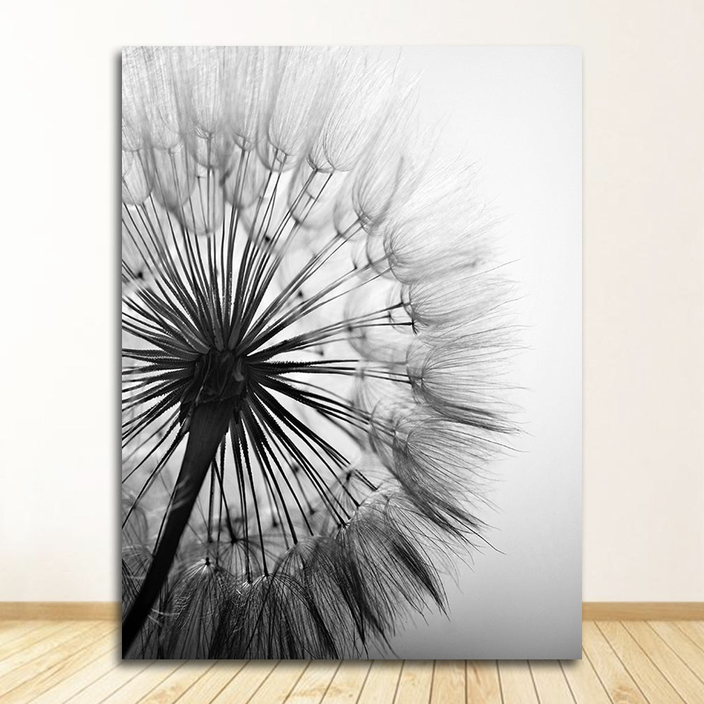 Frameless Abstrakt Dandelion Blomma Canvas Målning vardagsrum Inredningar