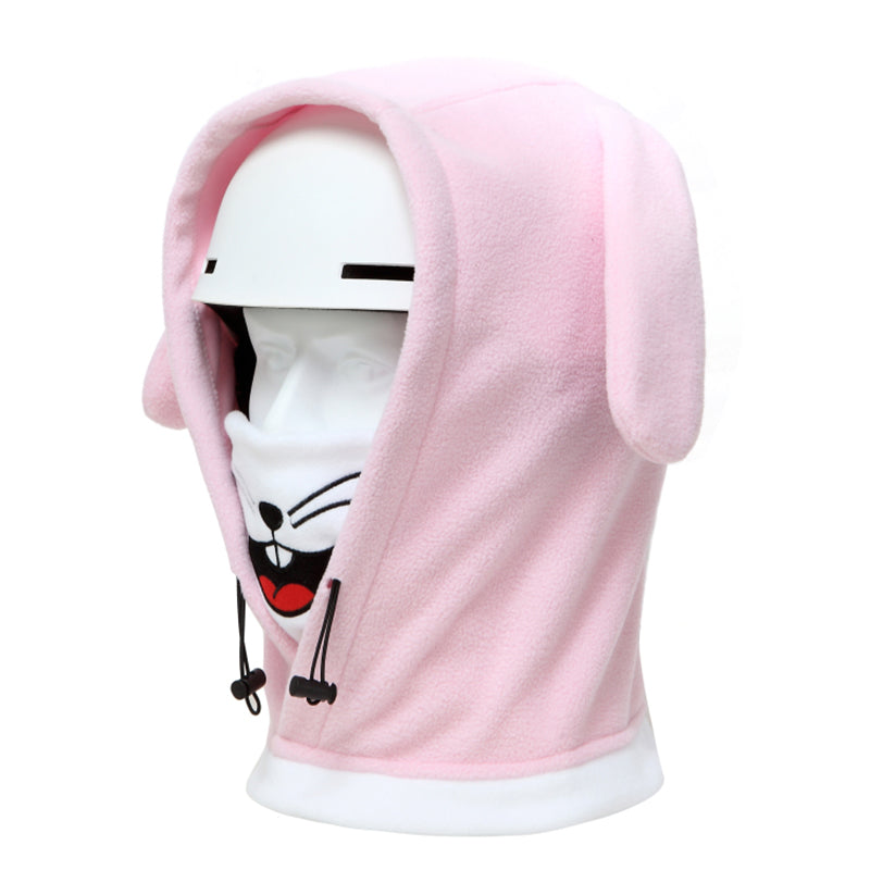 Couvre-casque de dessin animé portant une protection faciale pour le ski