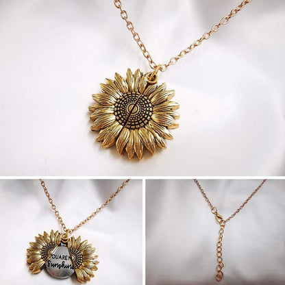 Collier tournesol You Are My Sunshine pour hommes et femmes