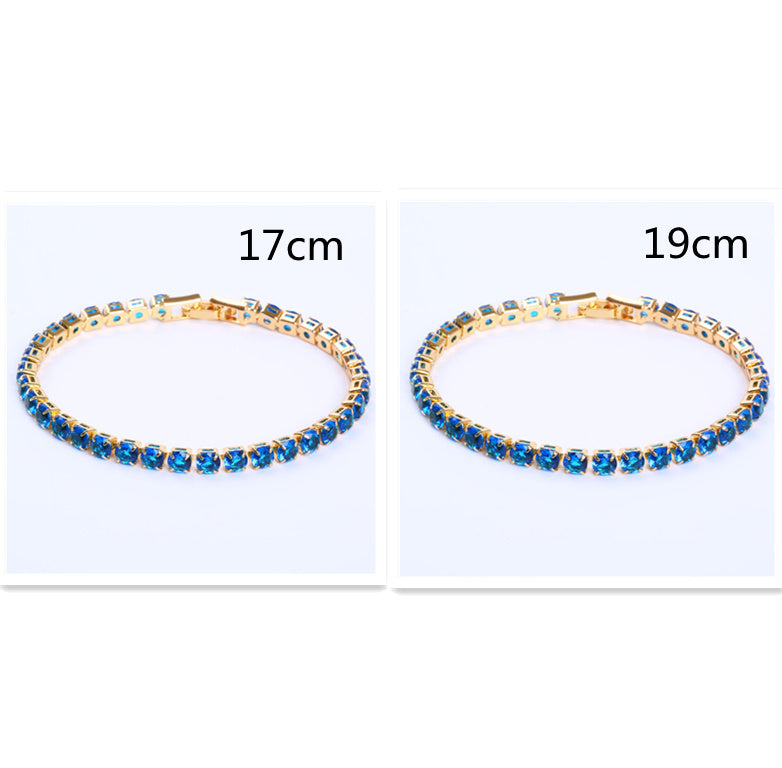 Bracelets de Tennis en zircone cubique, chaîne glacée, Bracelet en cristal pour femmes et hommes, bijoux en or