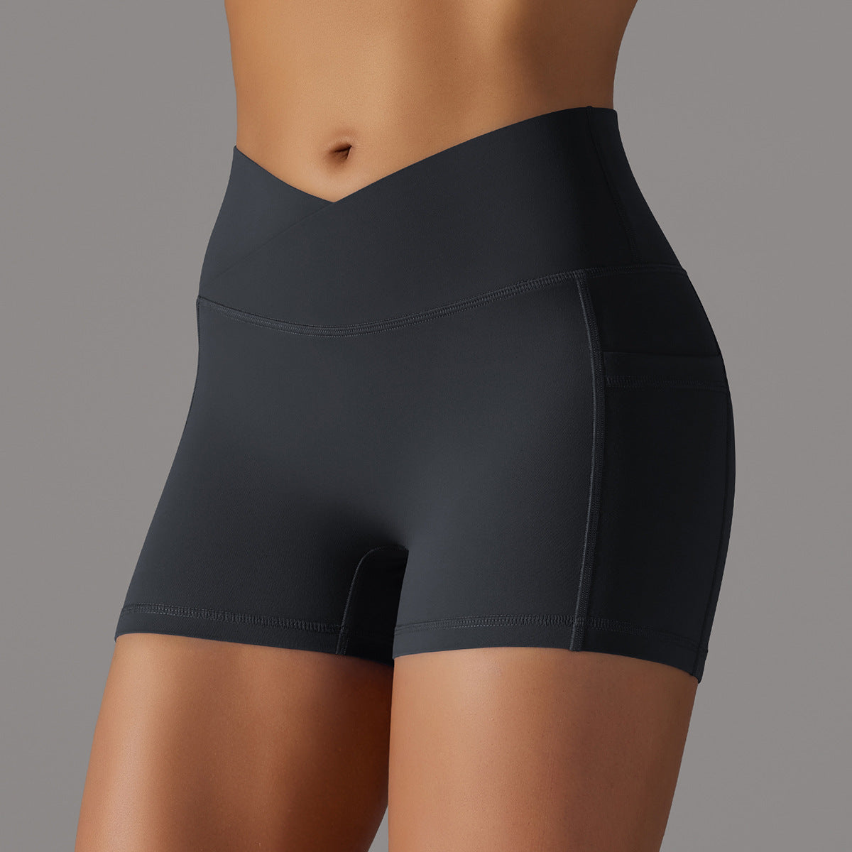 Yogashorts med telefonficka Design Fitness sportbyxor för damkläder