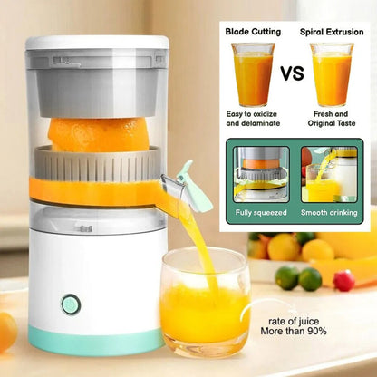 Elektrisk Citrus Juicer Juice Squeezer Portable Press Machine Fruktextraktor UK