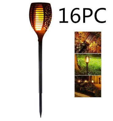 Solar Flame Flickering Garden LED Light | Outdoor Solar Tiki Torch | Landscape Decoration - BrightLite