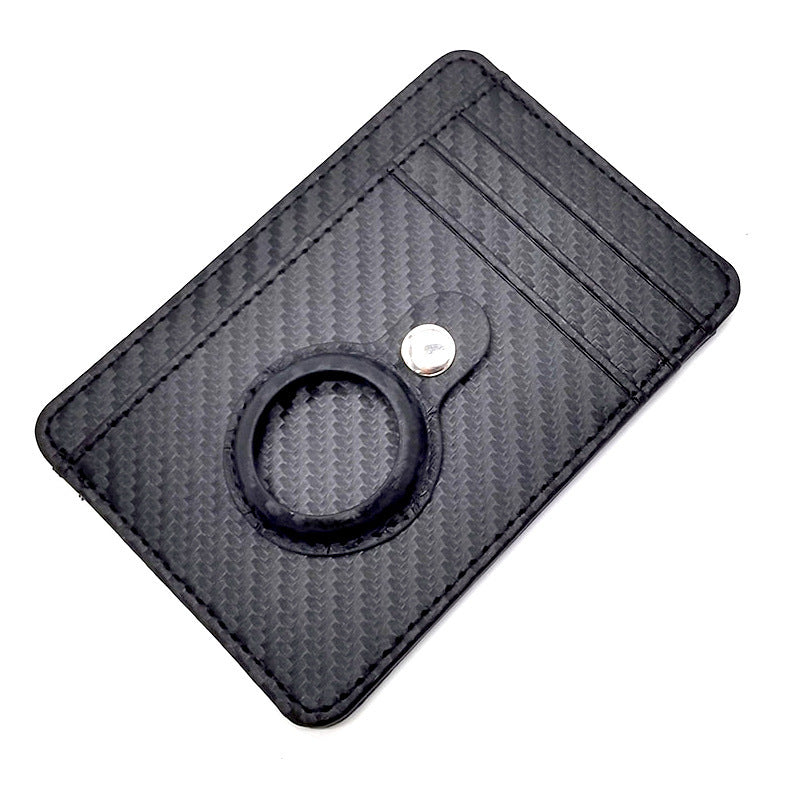 Porte-carte porte-carte RFID Anti-vol brosse Tracker Bit Ultra-mince portefeuille masculin