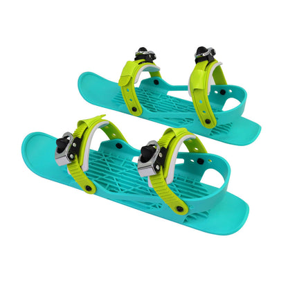 Mini skidskedskor Portable Short Skiboard justerbara skridskor Skor för snö